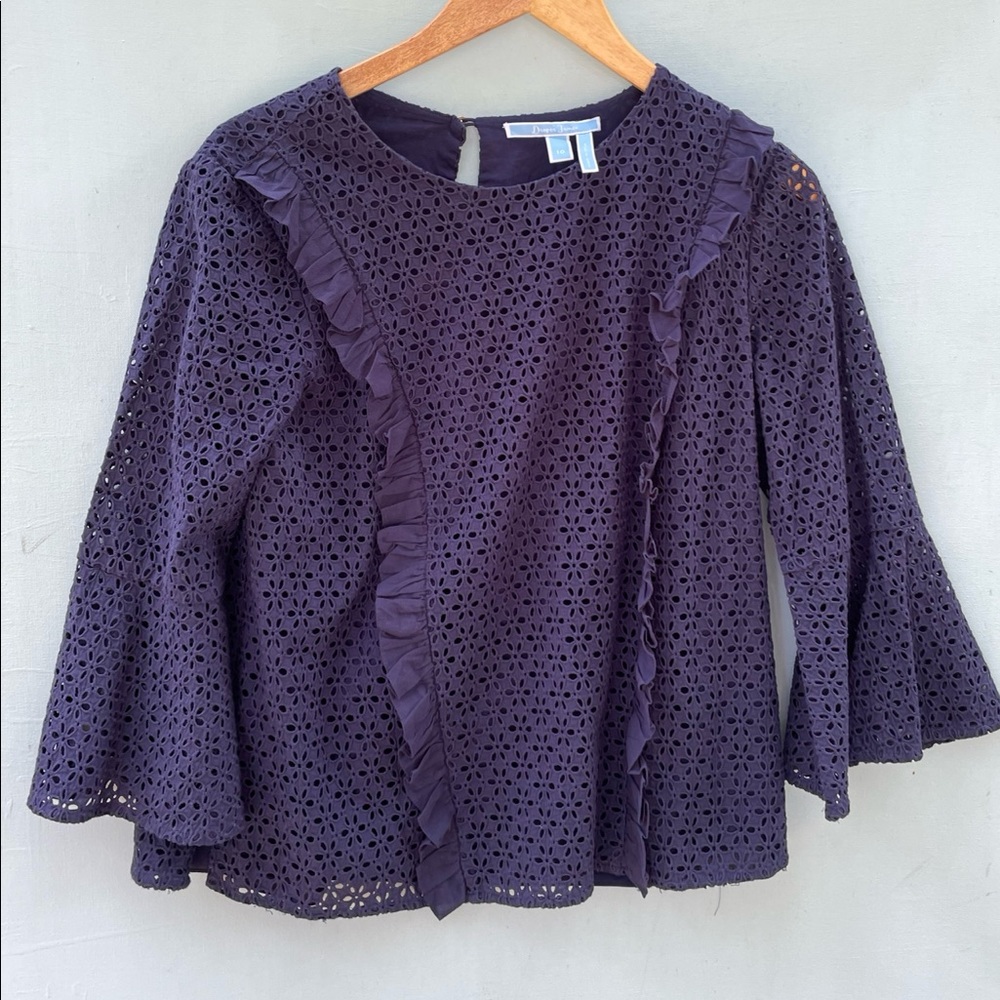Draper James Eyelet Lace Top